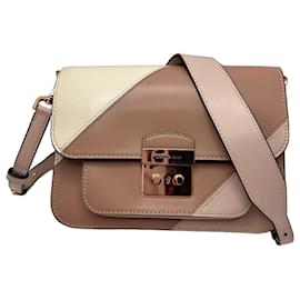 Borsa a tracolla in pelle colorblock Michael Kors Sloan