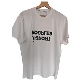 The Kooples White cotton T-shirt with KOOPLES X SPORT logo