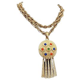 Kenneth Jay Lane Collana KJL con pendente a nappa