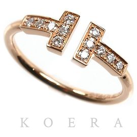 Tiffany & Co Anel Tiffany T Wire em ouro rosa 18K com diamante