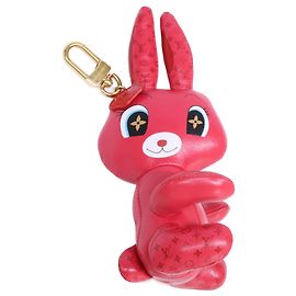 Louis Vuitton Schlüsselanhänger aus rosa Leder
