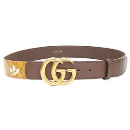 Gucci x Adidas GG Logo Buckle Trefoil Gürtel