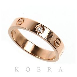 Anello Mini Love Cartier in oro rosa 18K e diamanti