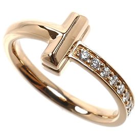 Anel Tiffany & Co. T One em ouro rosa 18K com diamante