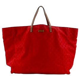 Borsa Boston Gucci Guccissima in Nylon Borsa a Mano in Nylon