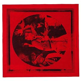 Hermès Sciarpa Josephine Danse in seta rossa
