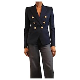 Doppelreihiger Blazer in Marineblau - size UK 8 - Balmain
