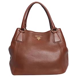 Prada Borsa con manico superiore in Vitello Daino marrone