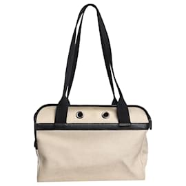 Hermès Borsa da Trasporto per animali nera e beige