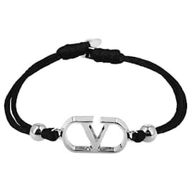 Bracciale in cotone Logo Garavani - Valentino