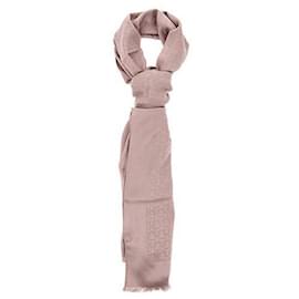 Cachecol em lã e seda jacquard monograma Gancini - Salvatore Ferragamo