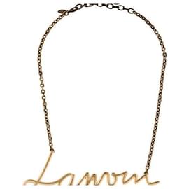 Collana con pendente Log Oro - Lanvin