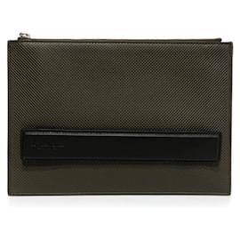 Bottega Veneta Clutch Tasche Schwarz Leder