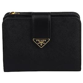 Prada Saffiano Bi-Fold Geldbörse