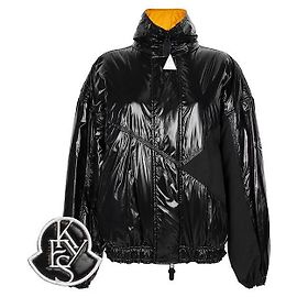 Casaco de Penugem de Ganso Moncler Alicia Keys Black Tom Pink Genius TOMPINKS