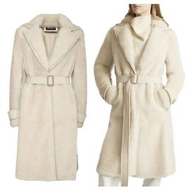 Loro Piana Abrigo Credence de piel de cordero stamp:
