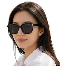 Tom Ford Luxus-Sonnenbrille quadratisch Mode aus Acetat semi-spiegelnd für den Alltag