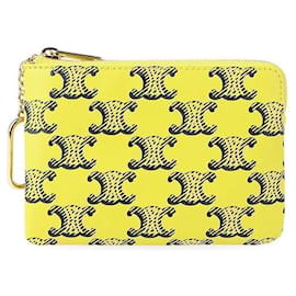 Triomphe Canvas Keyring Coin Wallet for Women - Céline