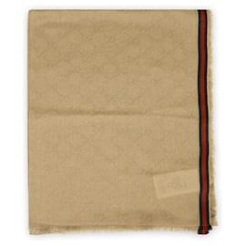 Sciarpa in jacquard logo GG da uomo (Beige) - Gucci