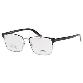 Ermenegildo Zegna Montatura in metallo quadrata Asian Fit