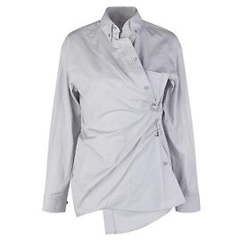 Balenciaga Popeline-Hemd mit Sicherheitsnadeln