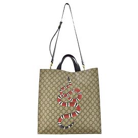 Gucci Borsa Supreme Kingsnake Two Way Bag