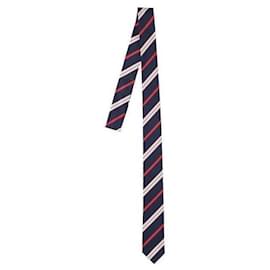 Cravatta a righe in seta e cotone - Thom Browne