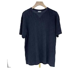 Oblique Terry Jacquard T-Shirt Navy - Dior