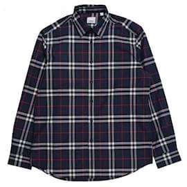 Camicia in popeline di cotone a quadretti - Burberry