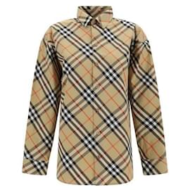 Burberry Camisa de algodón a cuadros