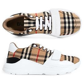 Burberry Sneakers Vintage Check Suede Archive Beige Women