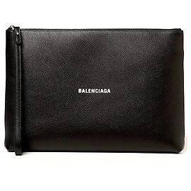Clutch Balenciaga in pelle nera