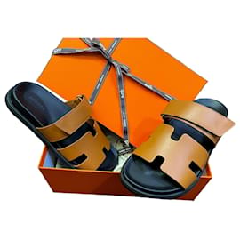 Hermès Sandali Cipre Gold Black