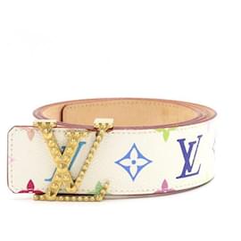 Cinturón de mujer con tachuelas doradas multicolor - Louis Vuitton