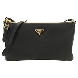 Prada Borsa a tracolla in pelle morbida stamp: OVO