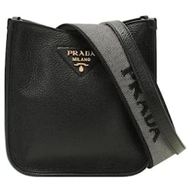 Mini borsa a tracolla in pelle - Prada