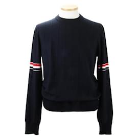 Relaxed Pullover aus Wolle stamp: - Thom Browne