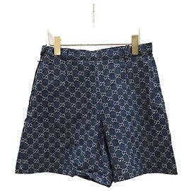 Gucci Calções de ganga orgânica lavada para mulher