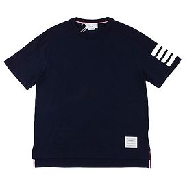 Thom Browne T-shirt de Algodão Milano com Mangas Diagonais