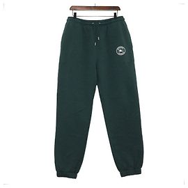 Burberry Pantaloni Jogger da Uomo Walport Ricamati in Cotone Verde