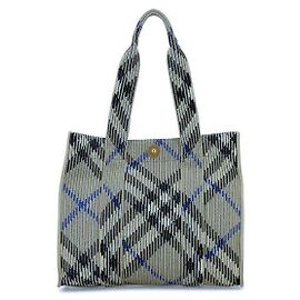 Burberry Bolso Tote pequeño de punto a cuadros