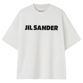 Jil Sander Logo T-Shirt Silber