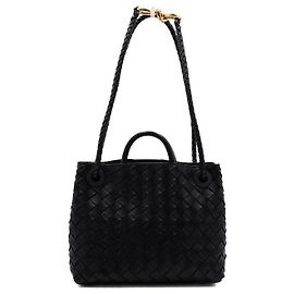 Bottega Veneta Picca borsa a mano e a tracolla Andiamo in Intrecciato nero