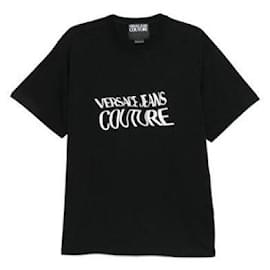 T-Shirt mit Couture-Logo-Print - Versace