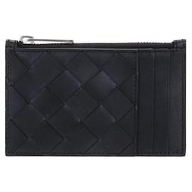 Bottega Veneta Tarjetero con cremallera Intrecciato