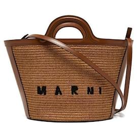 Piccola borsa tote Tropicalia in rafia - Marni