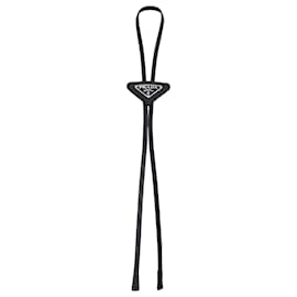 Bolo Tie in pelle Saffiano Nero - Prada
