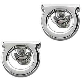 Salvatore Ferragamo Orecchini Gancini Small Silver