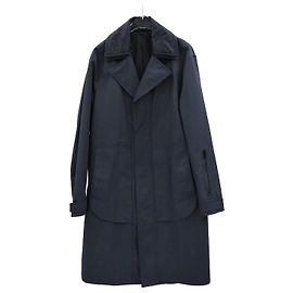 Dior Cappotto lungo tecnico con collo removibile in jacquard Oblique