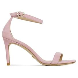 Stuart Weitzman Sandalo con tacco in camoscio Ballet Nunaked Curve SUE
